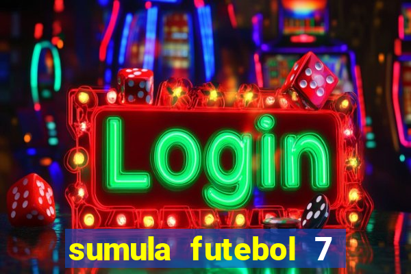 sumula futebol 7 society excel